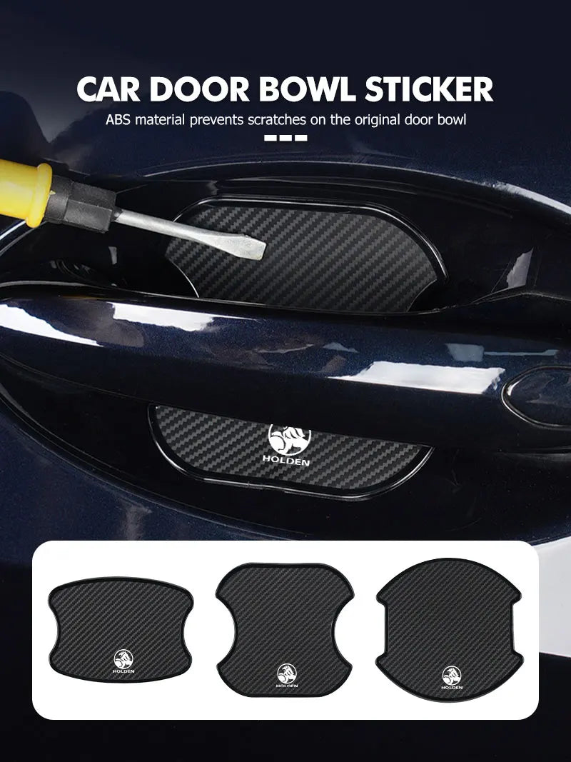 4pcs Car Door Handle Bowl Sticker Protector Anti-collision Strip For Holden HSV Commodore VT VX VU VY VZ VE