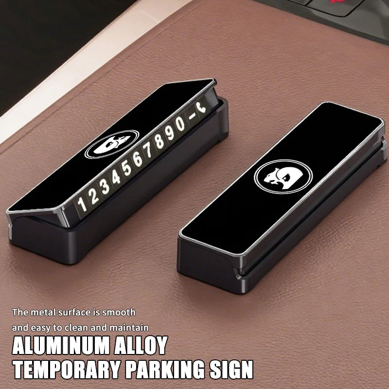 Aluminum Alloy Car Temporary Parking Telephone Sign Number Card Plate For Holden Colorado Commodore Hsv Cruze Captiva VT VX VU