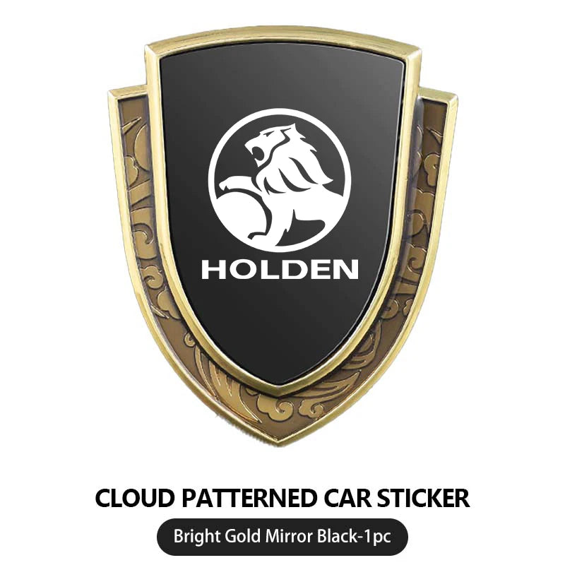 For Holden Car Styling 3D Shield Metal Emblem Badge Sticker Decoration Decal Colorado Captiva Commodor VY VZ HSV Astra VT VX VU