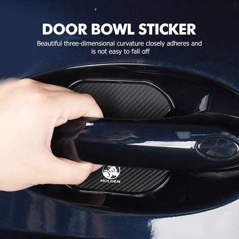4pcs Car Door Handle Bowl Sticker Protector Anti-collision Strip For Holden HSV Commodore VT VX VU VY VZ VE