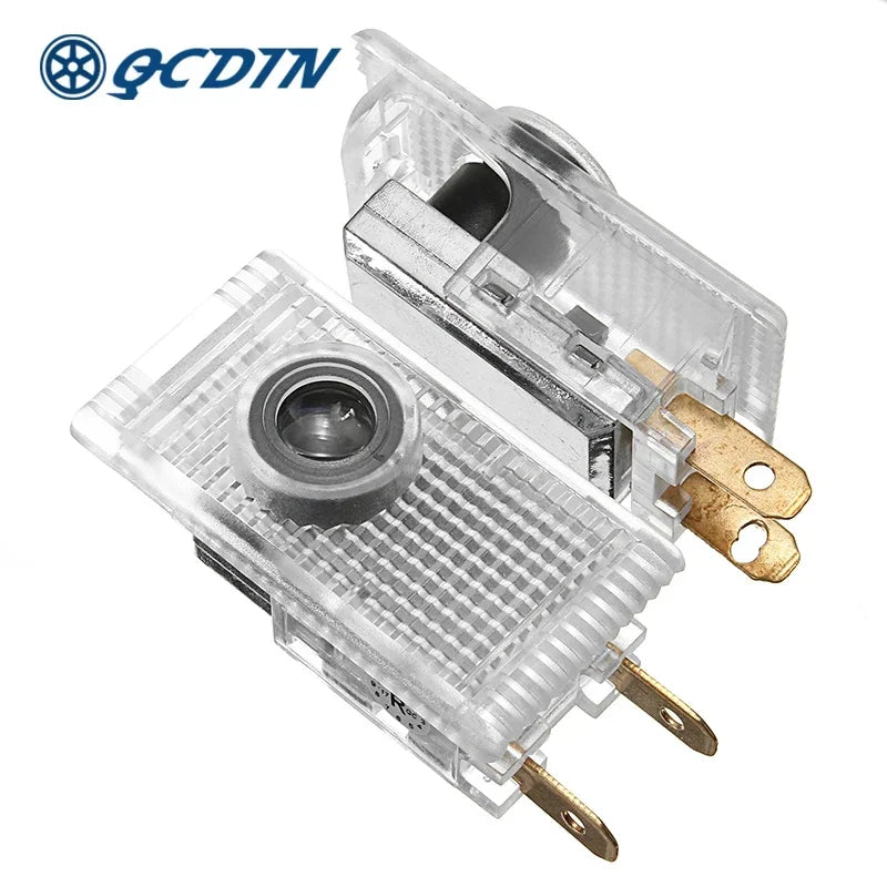 QCDIN for HOLDEN LED Car Logo Door Projector Light Welcome Ghost Shadow Light for HOLDEN HSV Commodeore Captiva