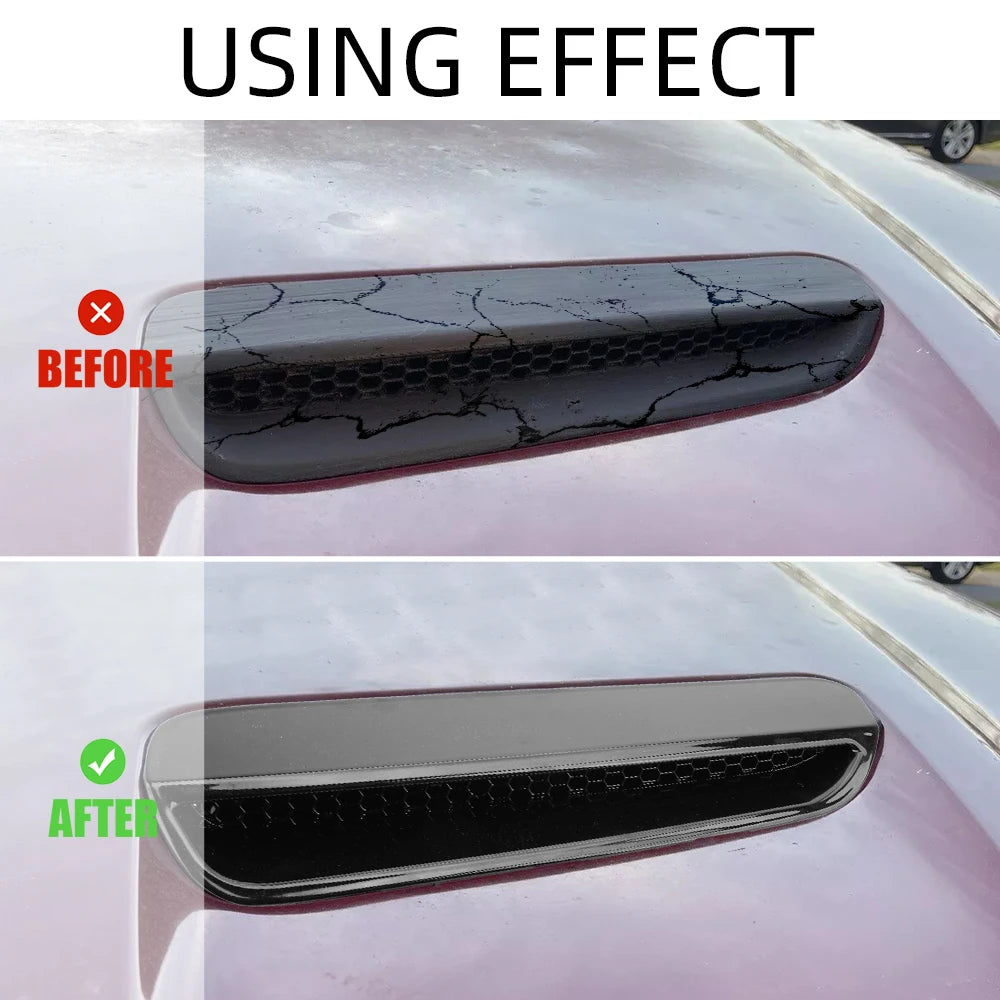 2PCS Hood Shovel Grille Vents For 2008 2009 Pontiac G8 GT GXP Engine Hood Grille Ventilation Opening