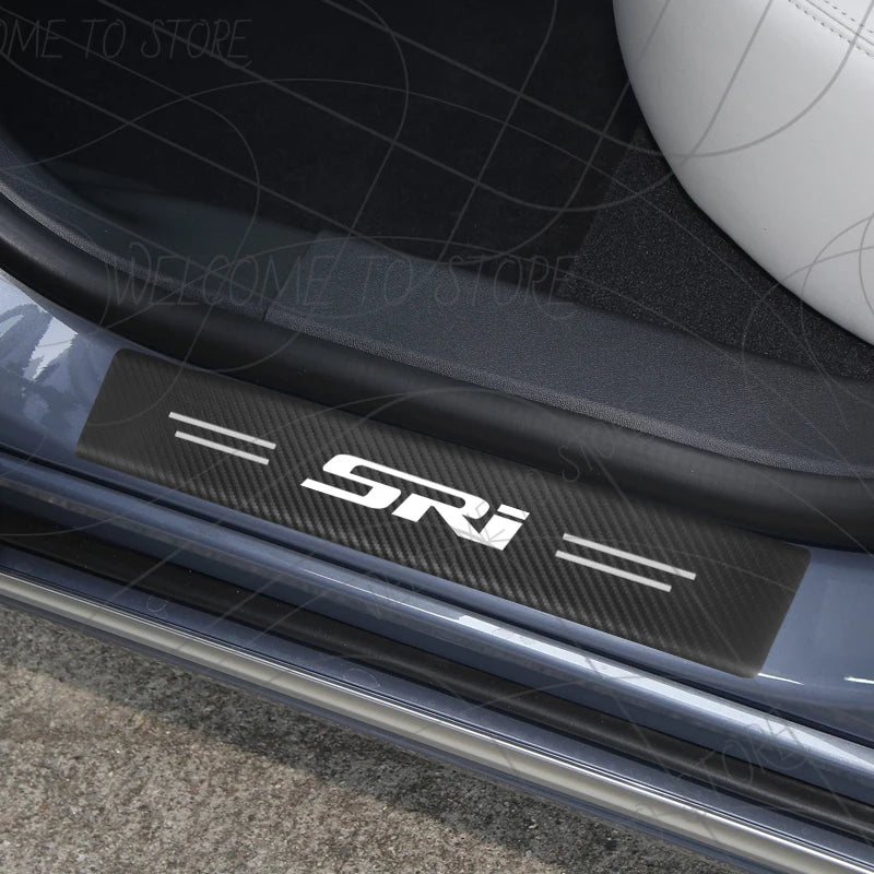 4/5pcs For Holden SS SSV SRI SRIV Logo Clubsport Commodore Carbon Fiber Door Threshold Sill Strip Trim Decals Trunk Car Stickers