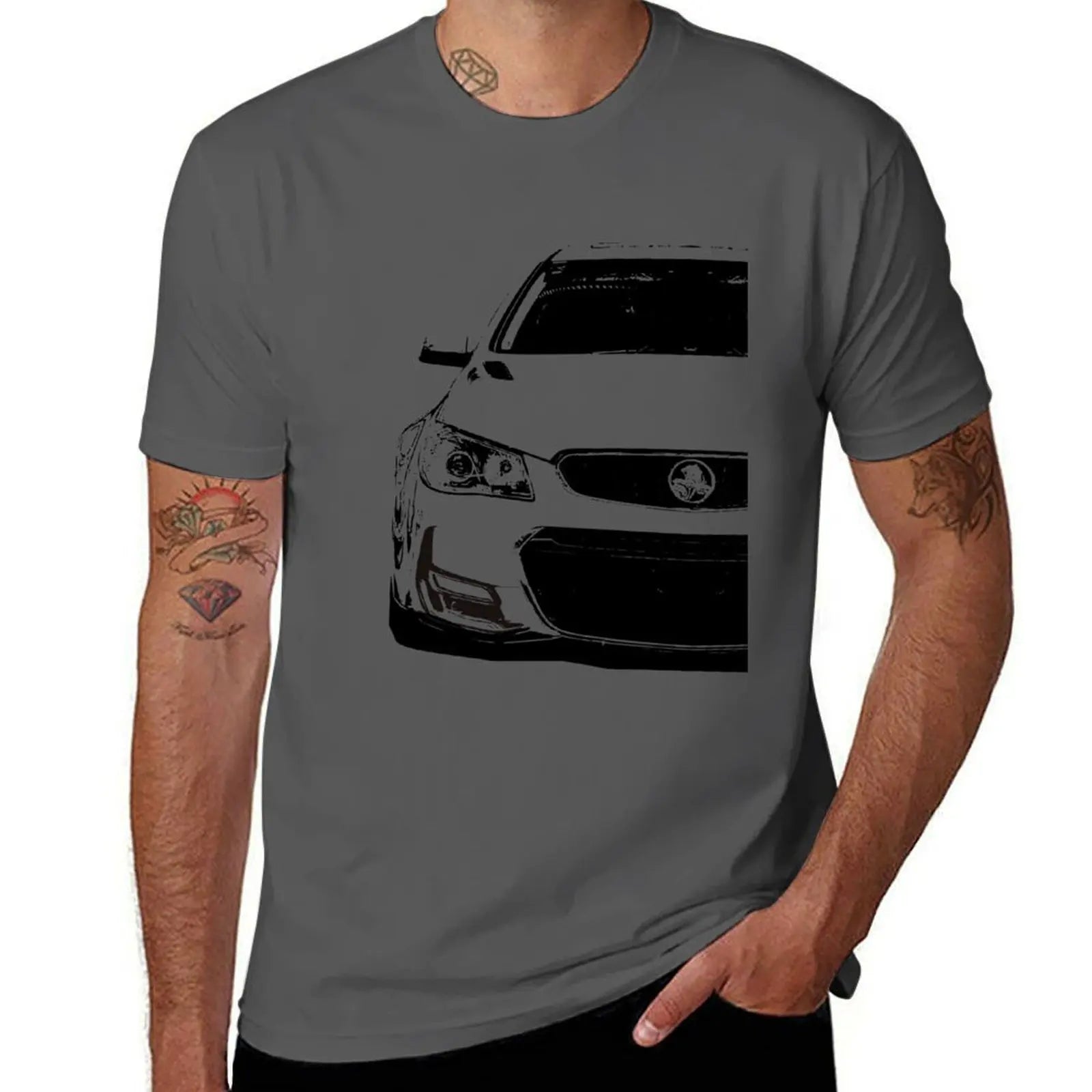 Holden VF SS Front T-Shirt t shirts for man slim fit t shirts for man pack cotton T-Shirt