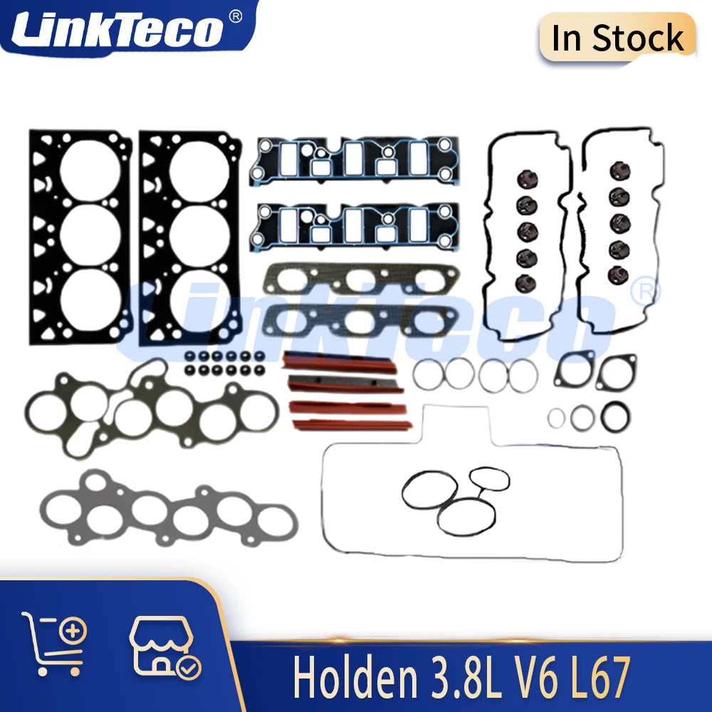 Engine Full Gasket set Fit 3.8 L V6 GAS L36 For 97-04 GMC Holden Commodores VT VX VY Calais VT VX VY Caprice WK Crewman VY 3.8L