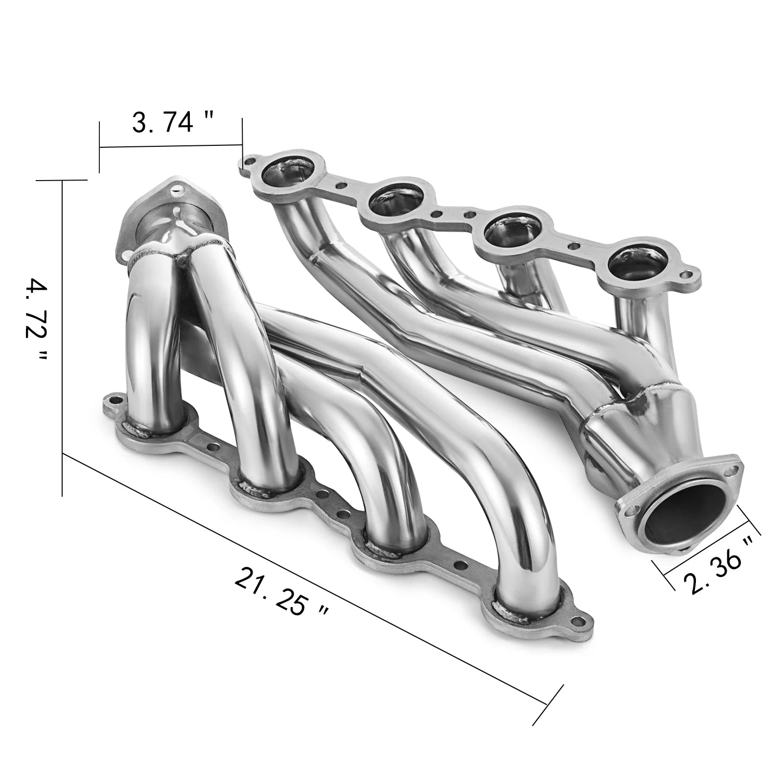 stainless steel  Exhaust Manifold Header for Chevy  LS1  LS2 LS3 LS6 LS7 Shorty Chevelle Camaro