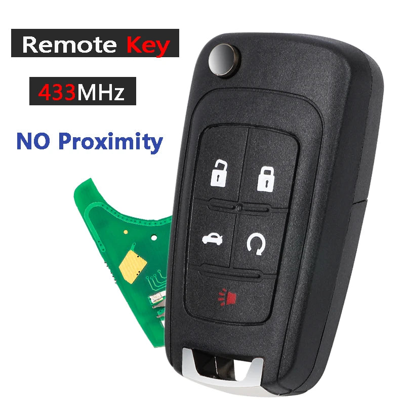 KEYECU AU 433MHz for Holden Commodore VF 2013 2014 2015 2016 2017 Proximity Keyless Remote Key Fob & Shell ID46 Chip