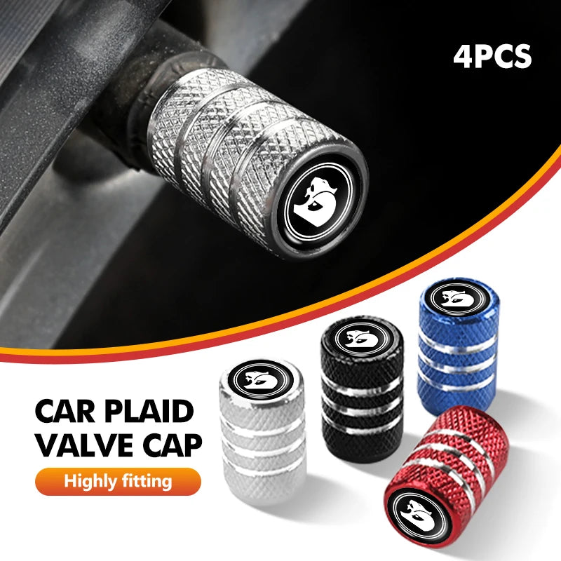 4pcs Aluminum Car Tire Valve Caps Wheel Dustproof Valve Cover For Holden VZ VE Colorado Caprice VT VX VY HSV Cruze Rodeo Astra