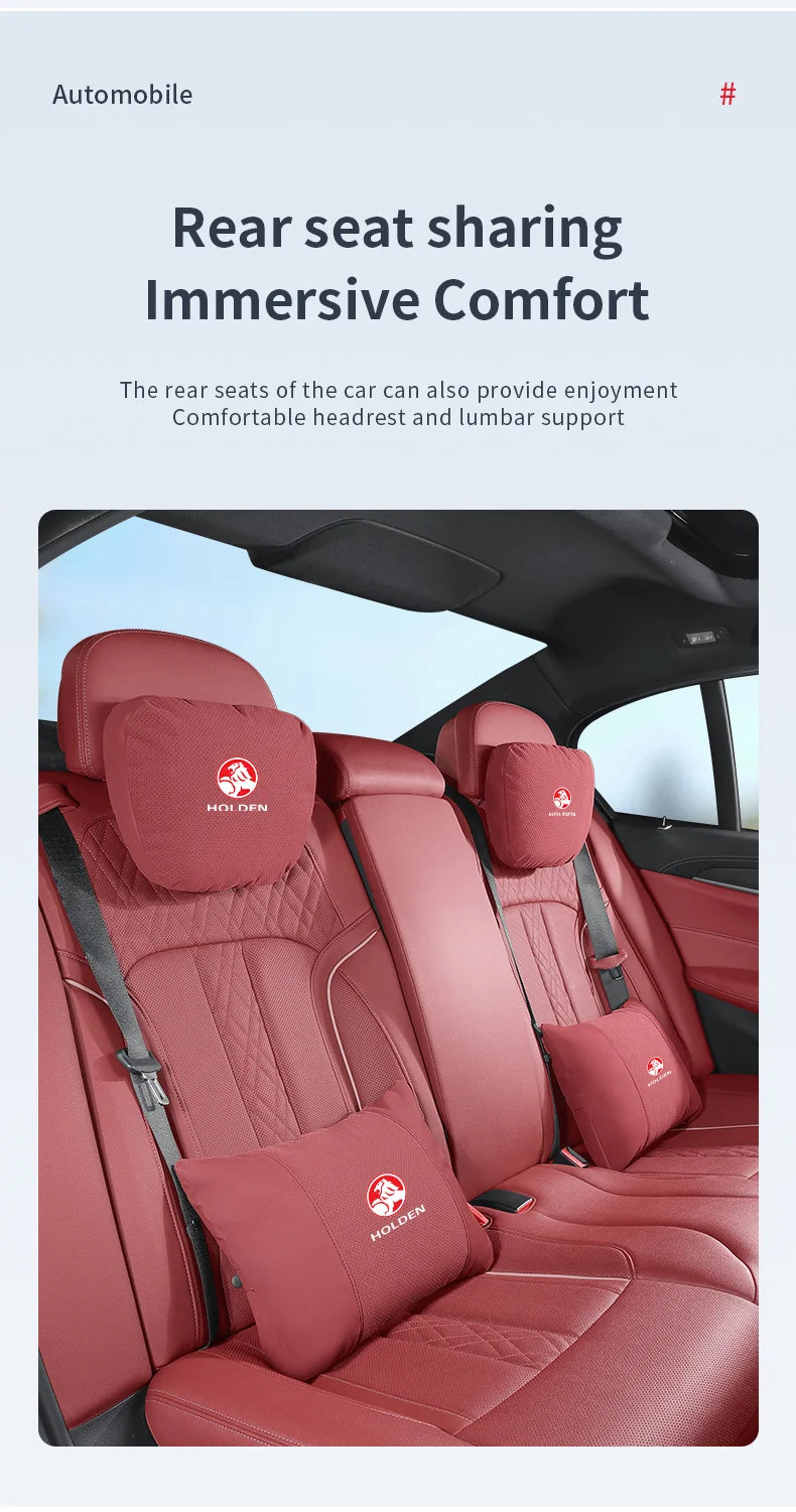 For Holden Commodore Monaro Trailblazer Badge Emblem Colorado Captiva Car Headrest Neck Support Seat Lumbar Cushion Neck Pillow