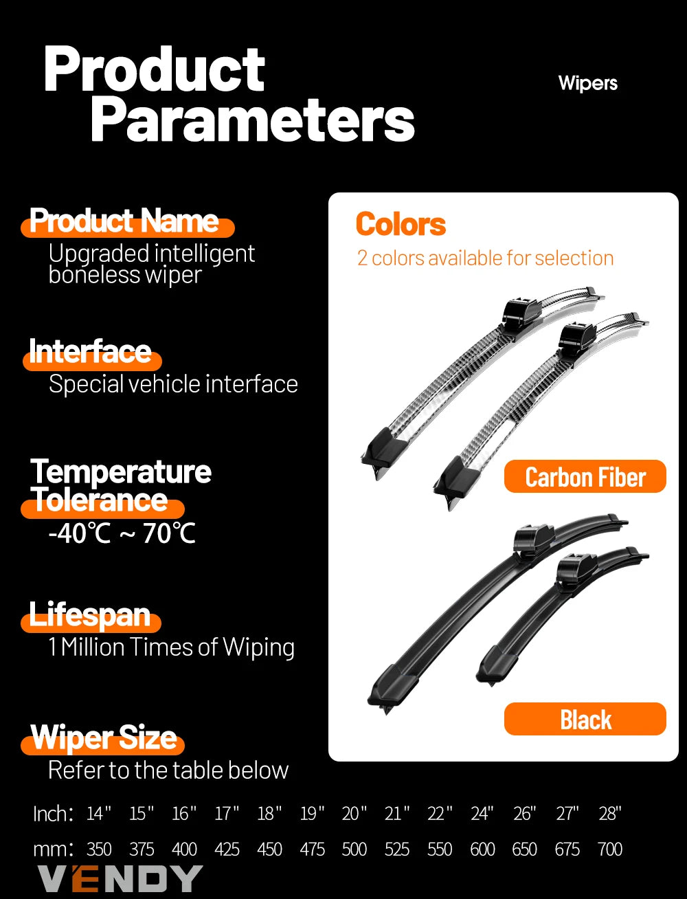 For Holden Commodore VE VF 2006-2017 2007 2008 2009 2010 2011 2012 2014 2pcs Front Windshield Wiper Blades Windscreen Wipers