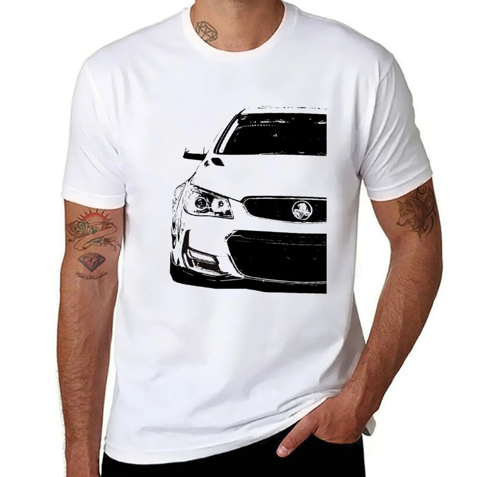 Holden VF SS Front T-Shirt t shirts for man slim fit t shirts for man pack cotton T-Shirt