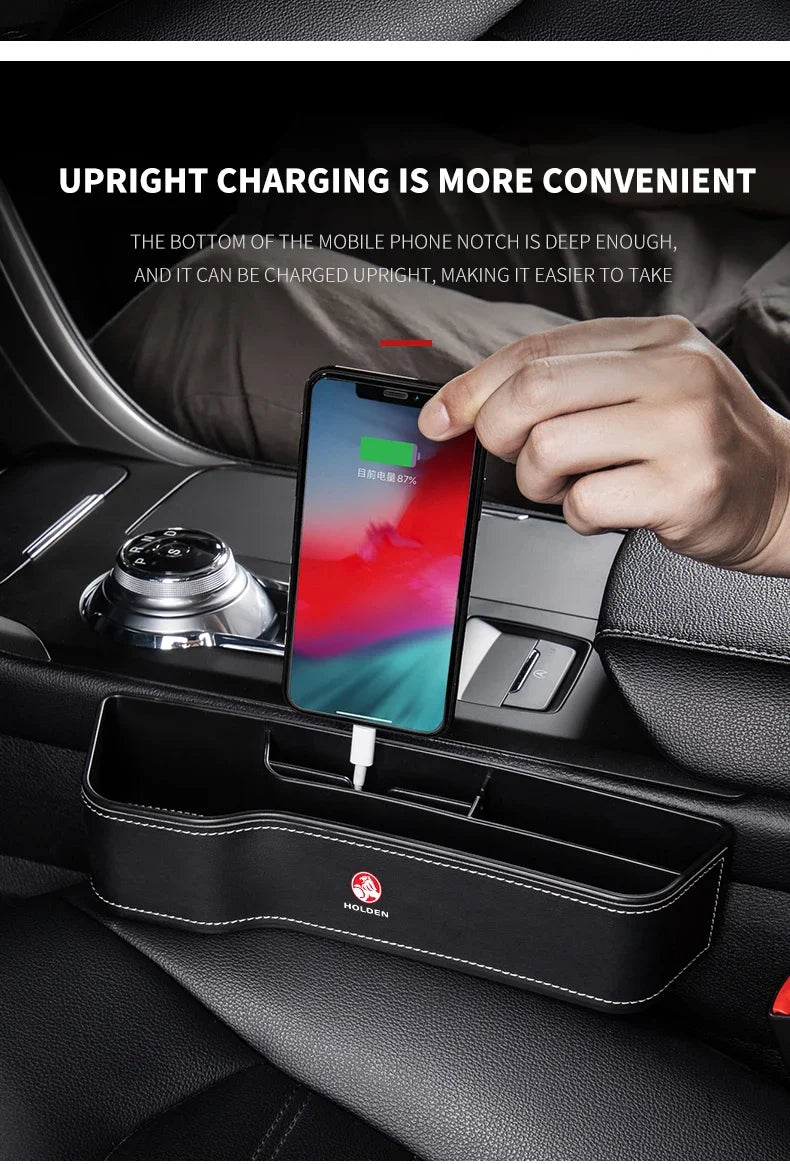 Car Seat Gap Storage Box Cup Multifunctional Pocket Catcher Organizer For Holden Astra Commodore Cruze Monaro Trailblazer