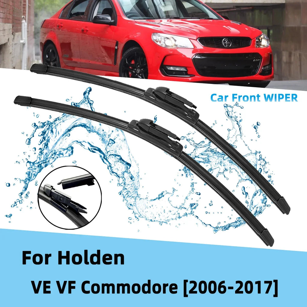 Front Wiper Accessorie Double Rubber Car Wipers for Holden VE VF Commodore 2006-2017 Wipers Brushes New Upgraded 2017 2016 2015