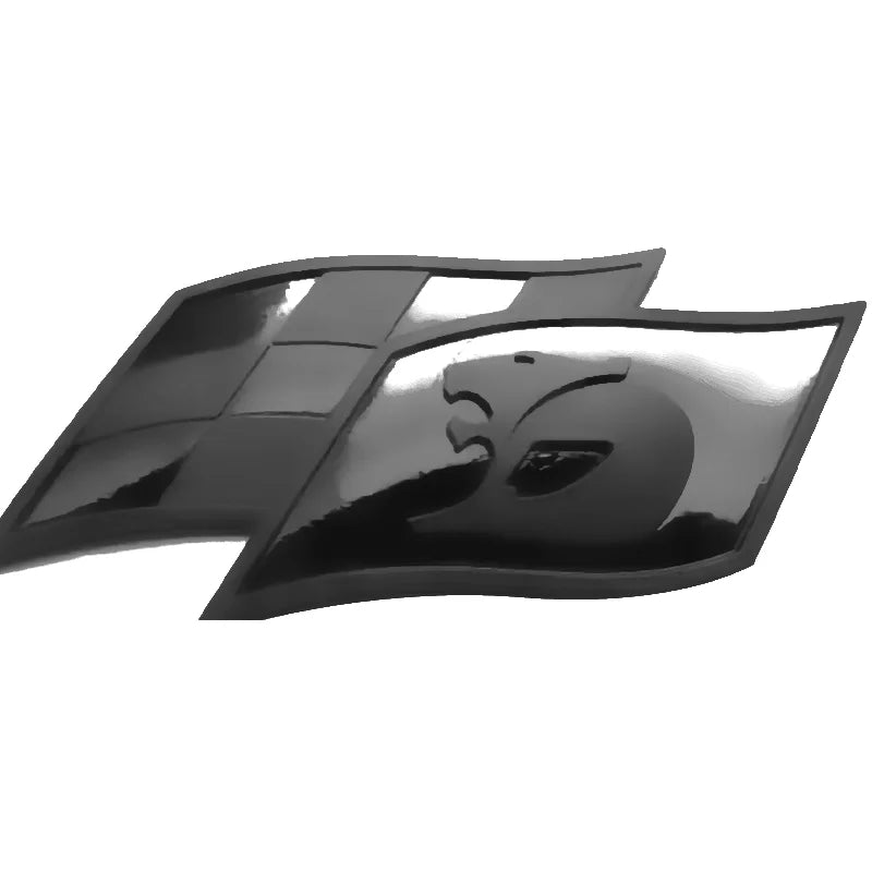 Plastic HSV Badge Emblem Matte Black Lion Flag Commodore Wagon Clubsport Gts Senator