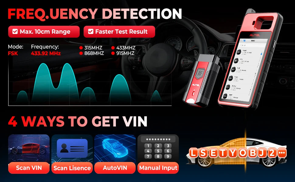 Autel MaxiIM KM100 KM100E Universal Key Generator Kit Lifetime Free Update AutoVIN All Key Lost PK IM508S Built-in APB112