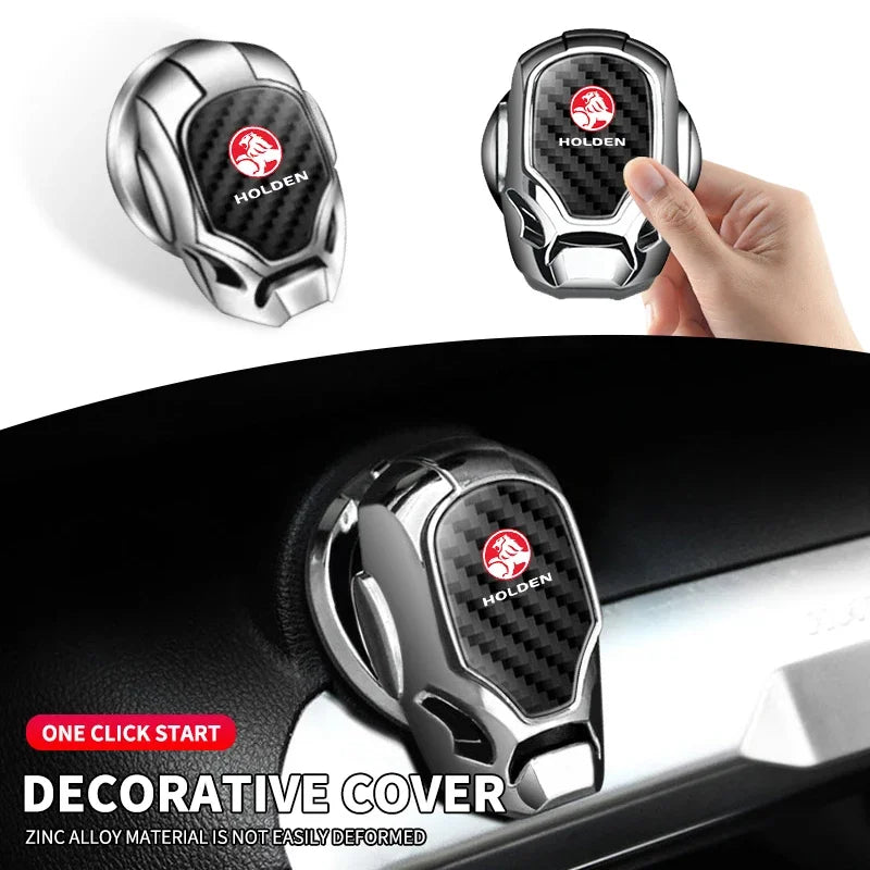 Car One-Click Start Stop Engine Ignition Ring Sticker Crystal Rhinestone Circle Decor For Holden Commodore Badge Caprice VT VX