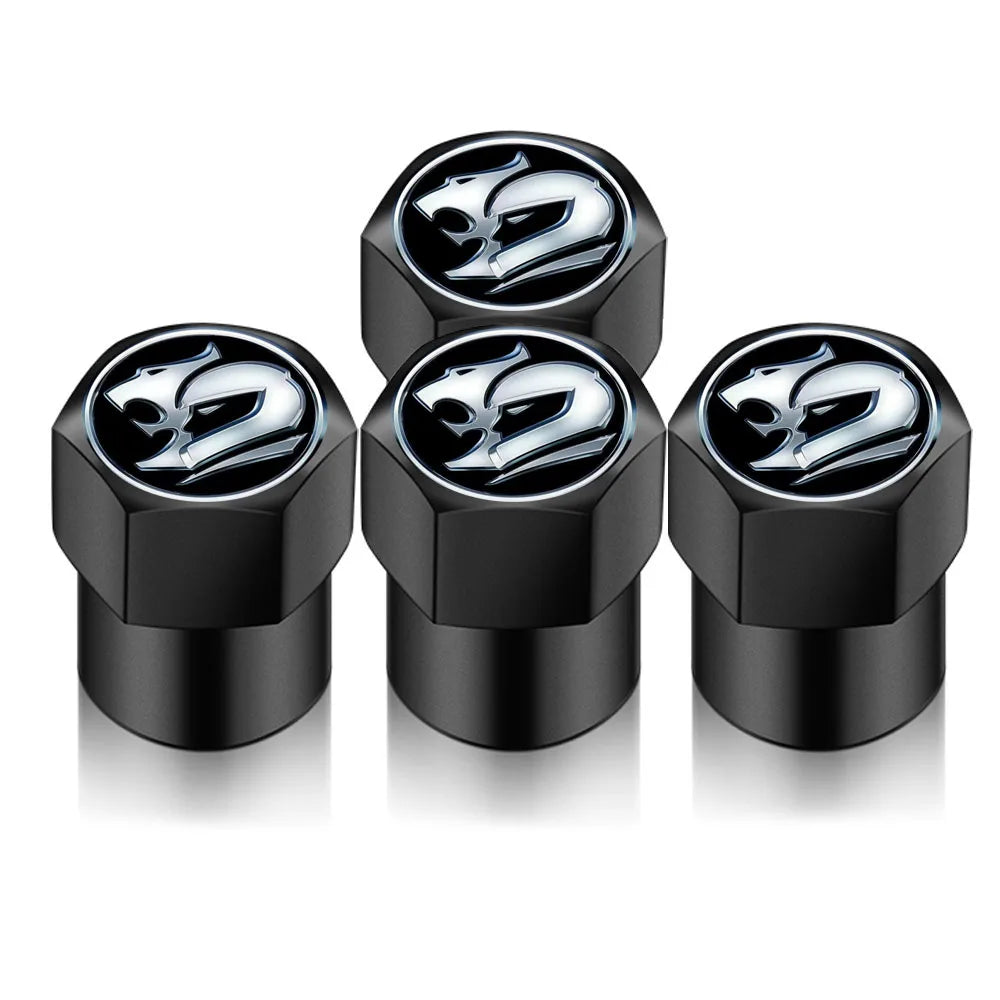 4PCS Universal Car Valve Cap Accessories Wheel Tire Valve Stem Tyre Air Sticker For RIP Holden Shape Car Styling