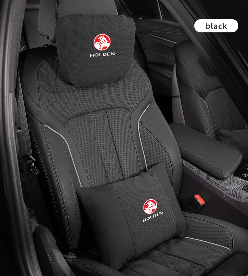 For Holden Commodore Monaro Trailblazer Badge Emblem Colorado Captiva Car Headrest Neck Support Seat Lumbar Cushion Neck Pillow