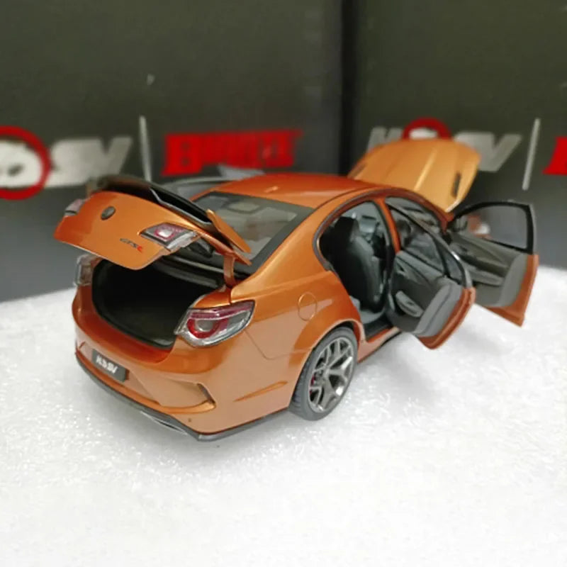 Diecast 1:18 Scale Holden HSV GTSR HERON Orange-Gold Alloy Simulation Sedan Model Collectible Ornament Toy Gift-No certificate