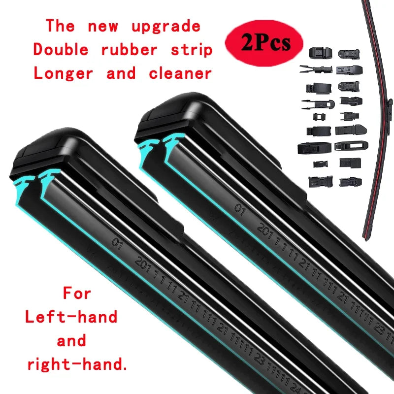 for Holden Commodore Ute VS VU VY VZ 1997 1998 1999 2000 2002 2003 2004 2005 2006 2007 Double Rubber Windshield Wiper Blades
