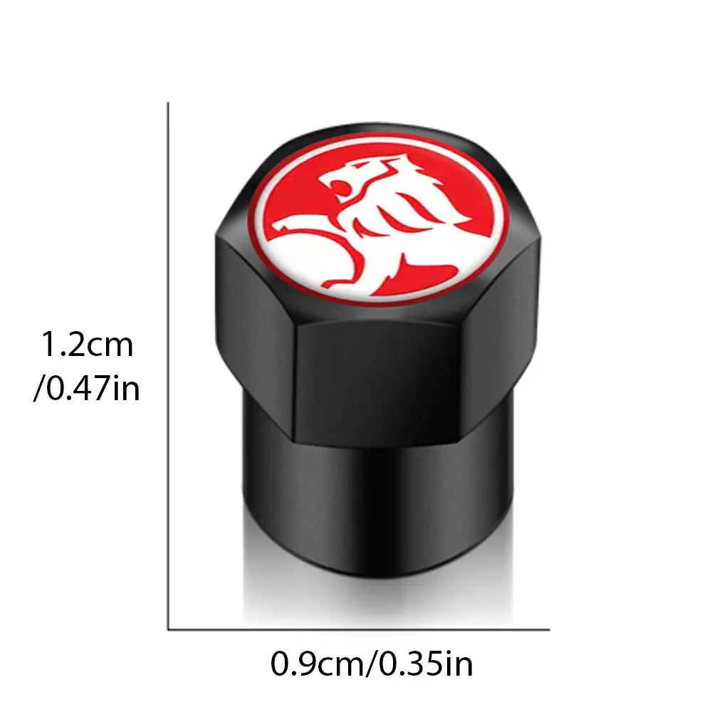 4PCS Universal Car Valve Cap Accessories Wheel Tire Valve Stem Tyre Air Sticker For RIP Holden Shape Car Styling