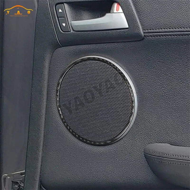 Carbon Fiber For Pontiac G8 2008-2009 For Holden Commodore 2006-2012 Inner Door Speaker Frame Panel Trim Cover Sticker
