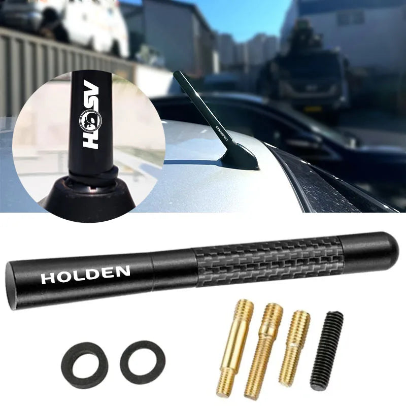 1pcs Universal 12cm Carbon Fiber Car Radio Antenna For Holden HSV Commodore Monaro Trailblazer Colorado VF Cruze Car Accessories
