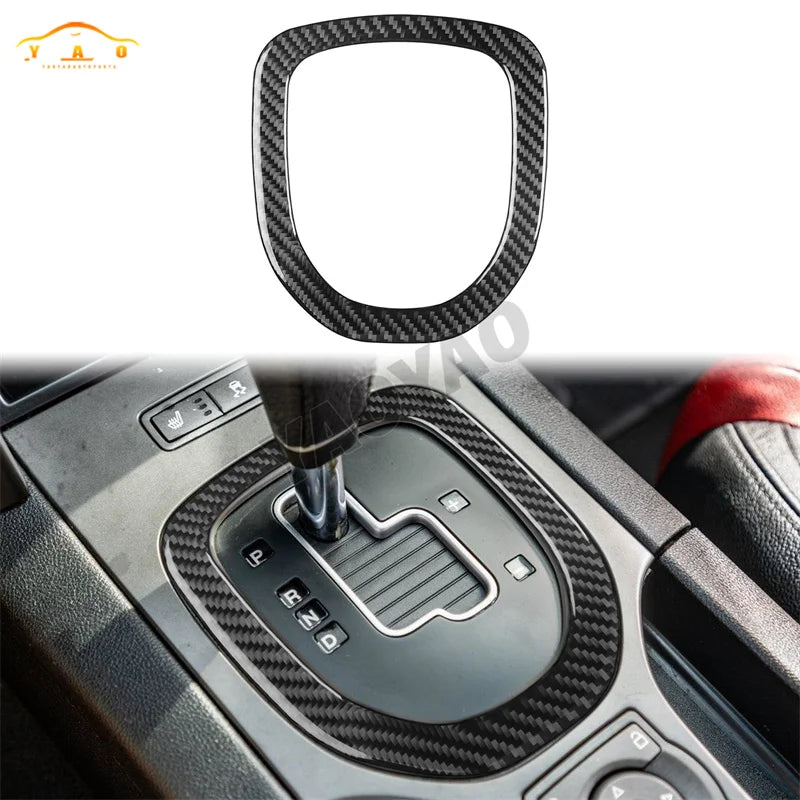 Carbon Fiber For Pontiac G8 2008-2009 For Holden Commodore 2006-2012 Car Gear Shift Cup Holder Panel Cover Sticker Accessories