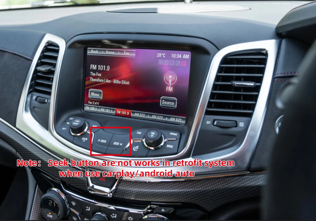 kSmart auto Wireless CarPlay AndroidAuto Retrofit for Holden Commodore VF1 VF2 MyLink system Support OEM Microphone