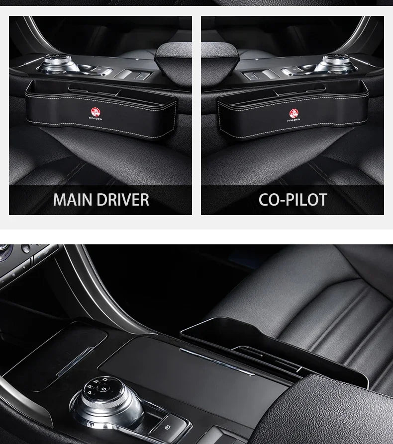 Car Seat Gap Storage Box Cup Multifunctional Pocket Catcher Organizer For Holden Astra Commodore Cruze Monaro Trailblazer