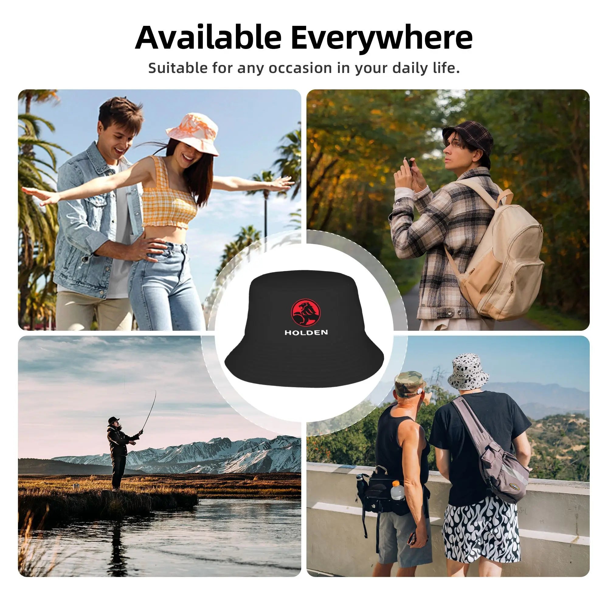 BEST SELLER Holden logo Merchandise Bucket Hat Panama Bob Hats Outdoor Hip Hop For Summer Beach Fishing Unisex Fisherman Caps