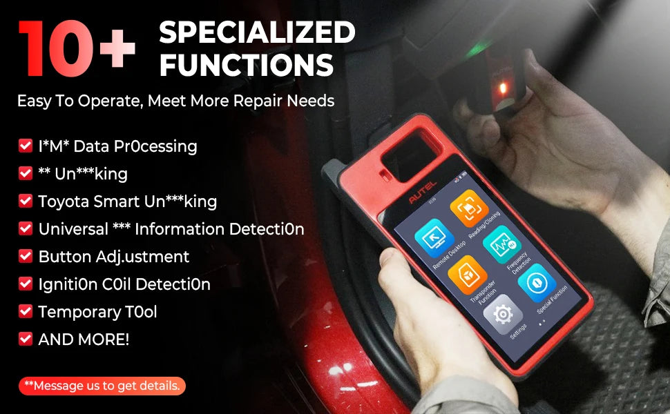 Autel MaxiIM KM100 KM100E Universal Key Generator Kit Lifetime Free Update AutoVIN All Key Lost PK IM508S Built-in APB112