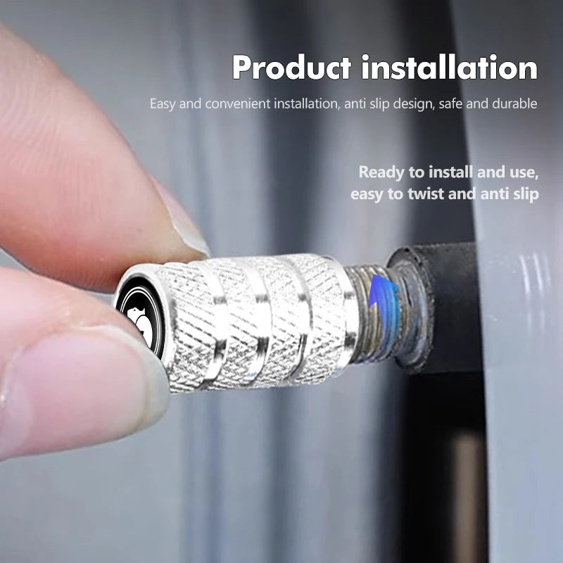 4pcs Aluminum Car Tire Valve Caps Wheel Dustproof Valve Cover For Holden VZ VE Colorado Caprice VT VX VY HSV Cruze Rodeo Astra