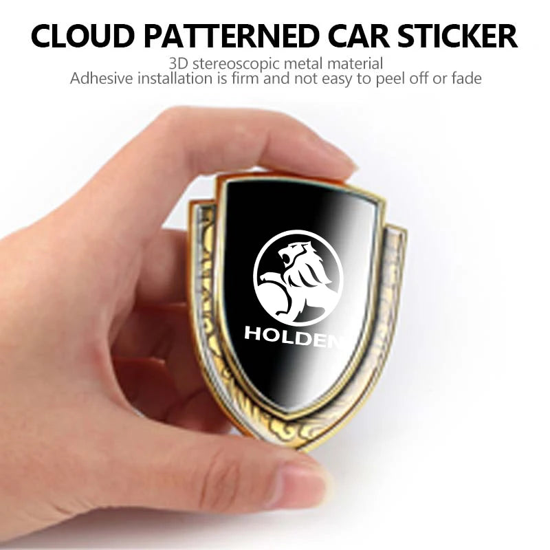 For Holden Car Styling 3D Shield Metal Emblem Badge Sticker Decoration Decal Colorado Captiva Commodor VY VZ HSV Astra VT VX VU