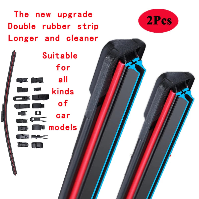 for Holden Commodore Ute VS VU VY VZ 1997 1998 1999 2000 2002 2003 2004 2005 2006 2007 Double Rubber Windshield Wiper Blades