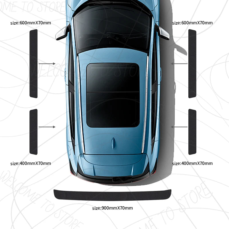 4/5pcs For Holden SS SSV SRI SRIV Logo Clubsport Commodore Carbon Fiber Door Threshold Sill Strip Trim Decals Trunk Car Stickers