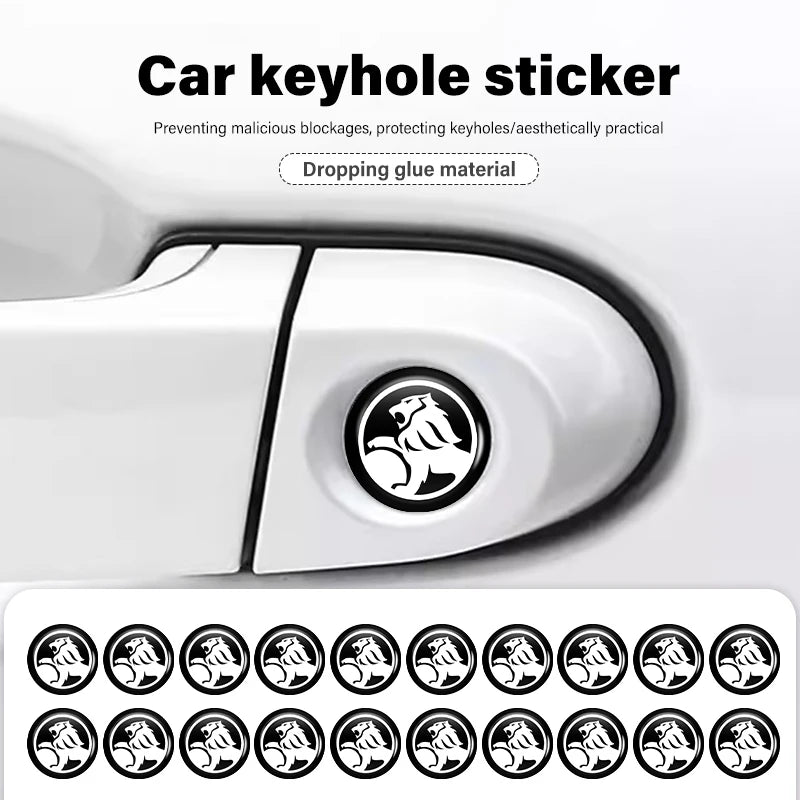 8pcs Car Door Keyhole Sticker Lock Protector Anti-blocking Decal For Holden Captiva Commodor VZ VE Colorado Caprice VT VX VU