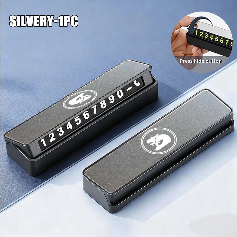 Aluminum Alloy Car Temporary Parking Telephone Sign Number Card Plate For Holden Colorado Commodore Hsv Cruze Captiva VT VX VU