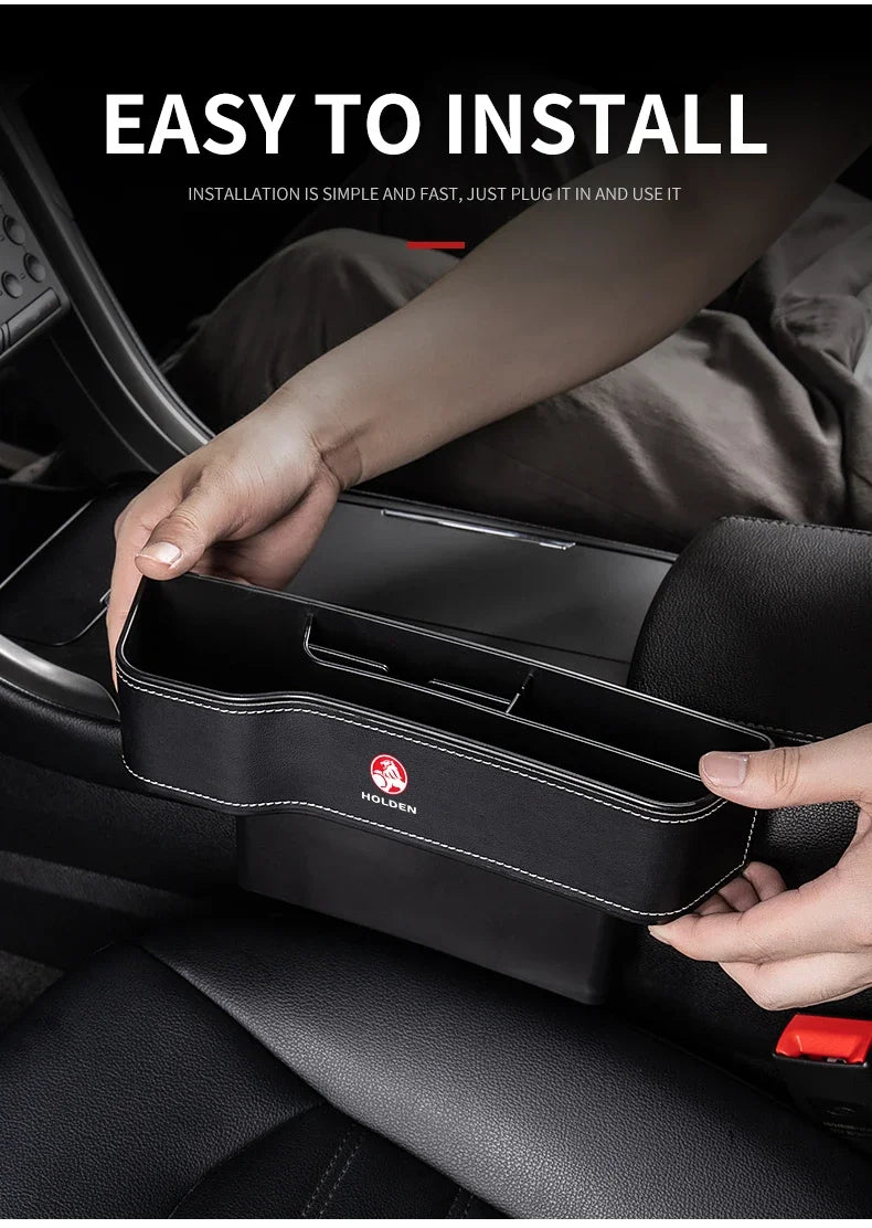 Car Seat Gap Storage Box Cup Multifunctional Pocket Catcher Organizer For Holden Astra Commodore Cruze Monaro Trailblazer