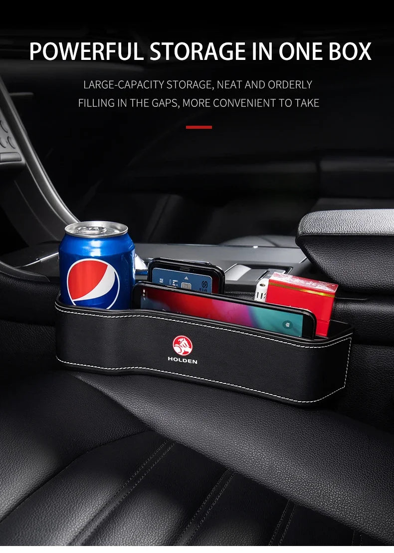 Car Seat Gap Storage Box Cup Multifunctional Pocket Catcher Organizer For Holden Astra Commodore Cruze Monaro Trailblazer