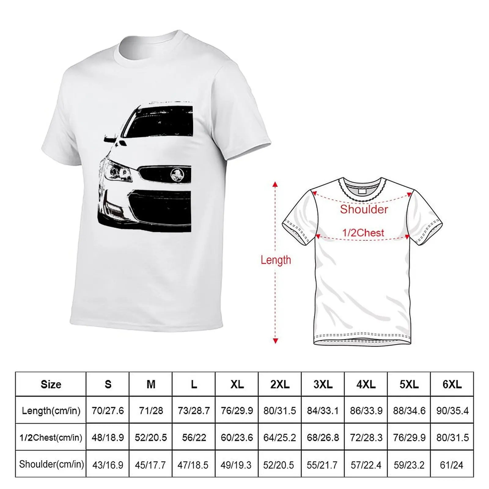 Holden VF SS Front T-Shirt t shirts for man slim fit t shirts for man pack cotton T-Shirt