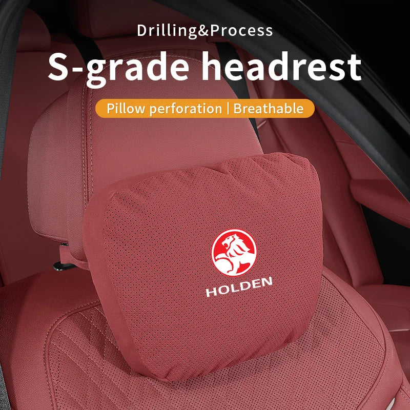 For Holden Commodore Monaro Trailblazer Badge Emblem Colorado Captiva Car Headrest Neck Support Seat Lumbar Cushion Neck Pillow