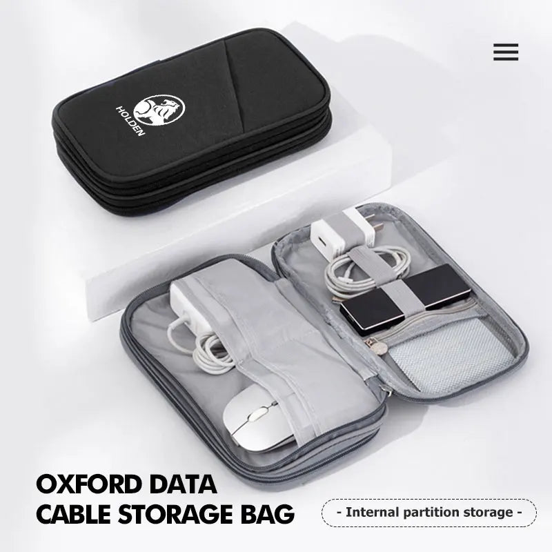 Travel Data Cable Organizer Pouch Carry Case Portable Storage Bag For Holden Captiva Commodor VZ VE Colorado Caprice VT VX VU