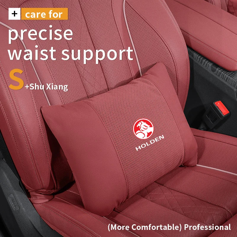 For Holden Commodore Monaro Trailblazer Badge Emblem Colorado Captiva Car Headrest Neck Support Seat Lumbar Cushion Neck Pillow