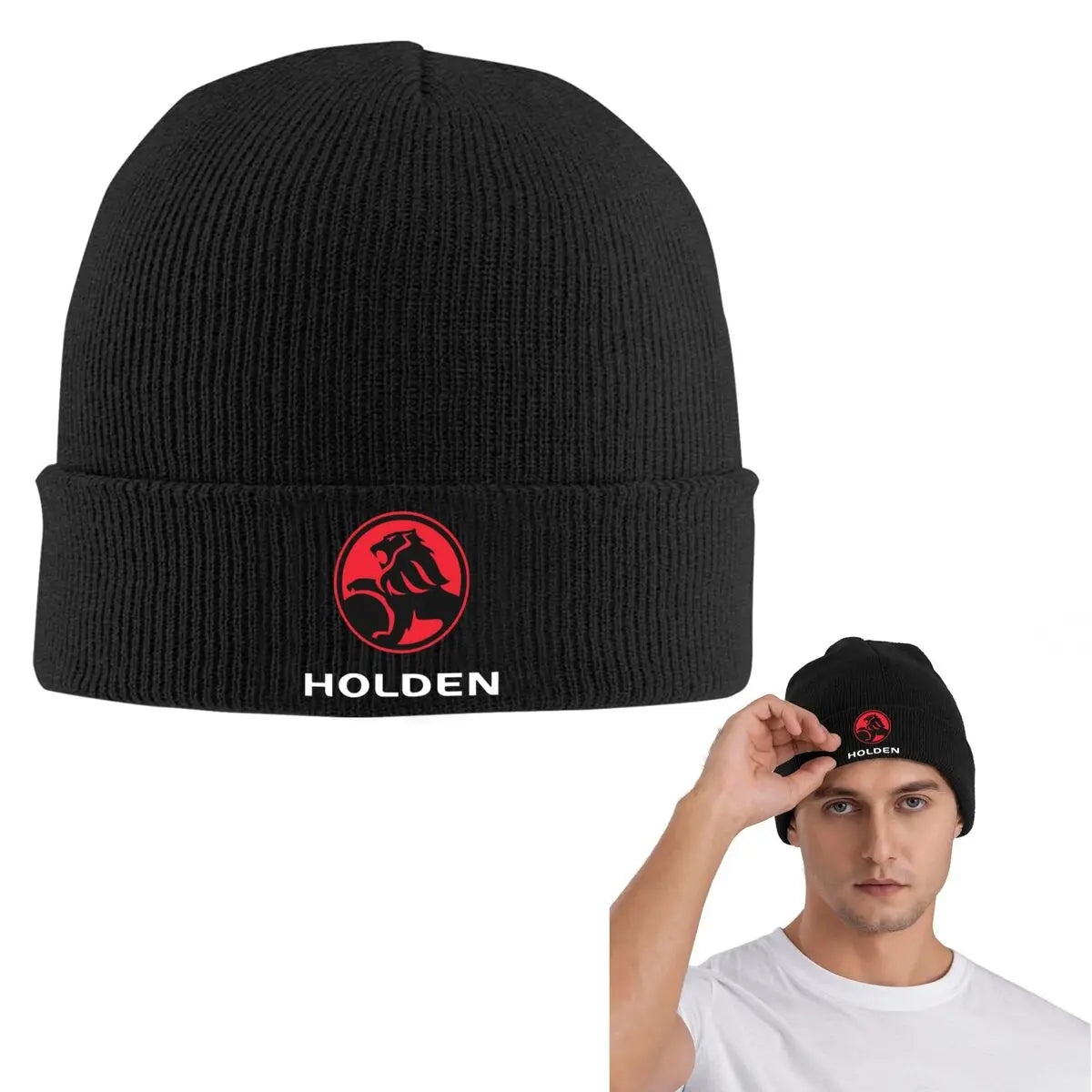 Best Seller Holden Logo Merchandise Warm Knitted Cap Fashion Bonnet Hat Autumn Winter Outdoor Beanies Hats for Unisex Adult