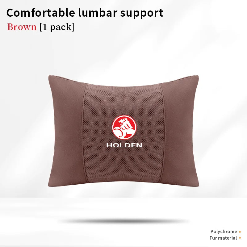 For Holden Commodore Monaro Trailblazer Badge Emblem Colorado Captiva Car Headrest Neck Support Seat Lumbar Cushion Neck Pillow
