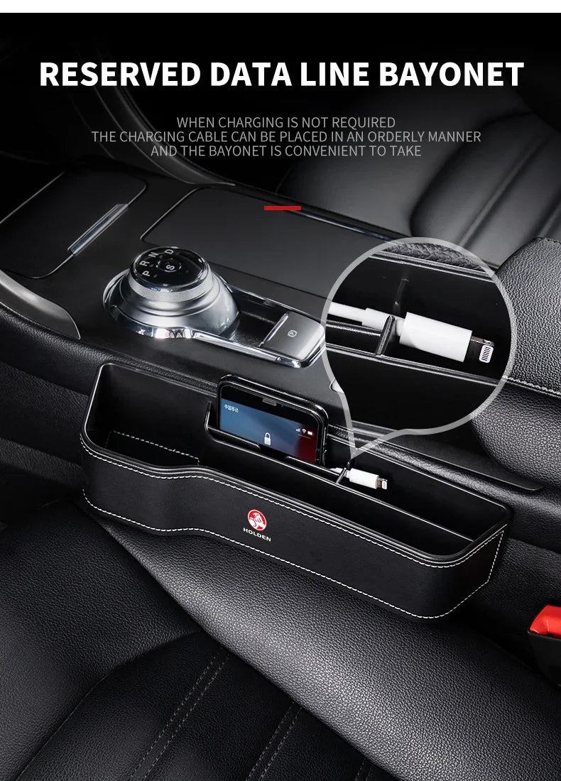 Car Seat Gap Storage Box Cup Multifunctional Pocket Catcher Organizer For Holden Astra Commodore Cruze Monaro Trailblazer