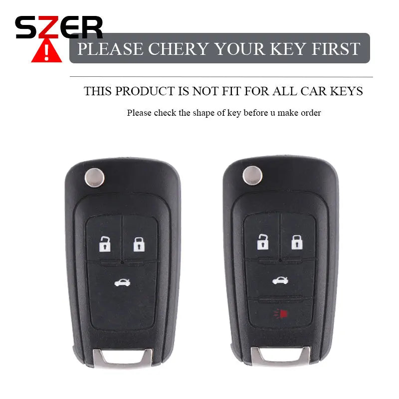 For Chevrolet Car Key Fob for Chevrolet Chevy Cruze Malibu Camaro Aveo Equinox Impala Sonic 3 4 5 Buttons Metal Key Case Cover