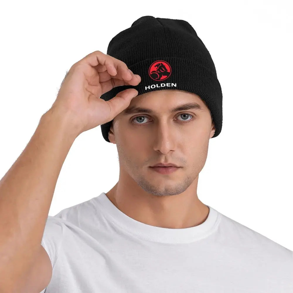Best Seller Holden Logo Merchandise Warm Knitted Cap Fashion Bonnet Hat Autumn Winter Outdoor Beanies Hats for Unisex Adult