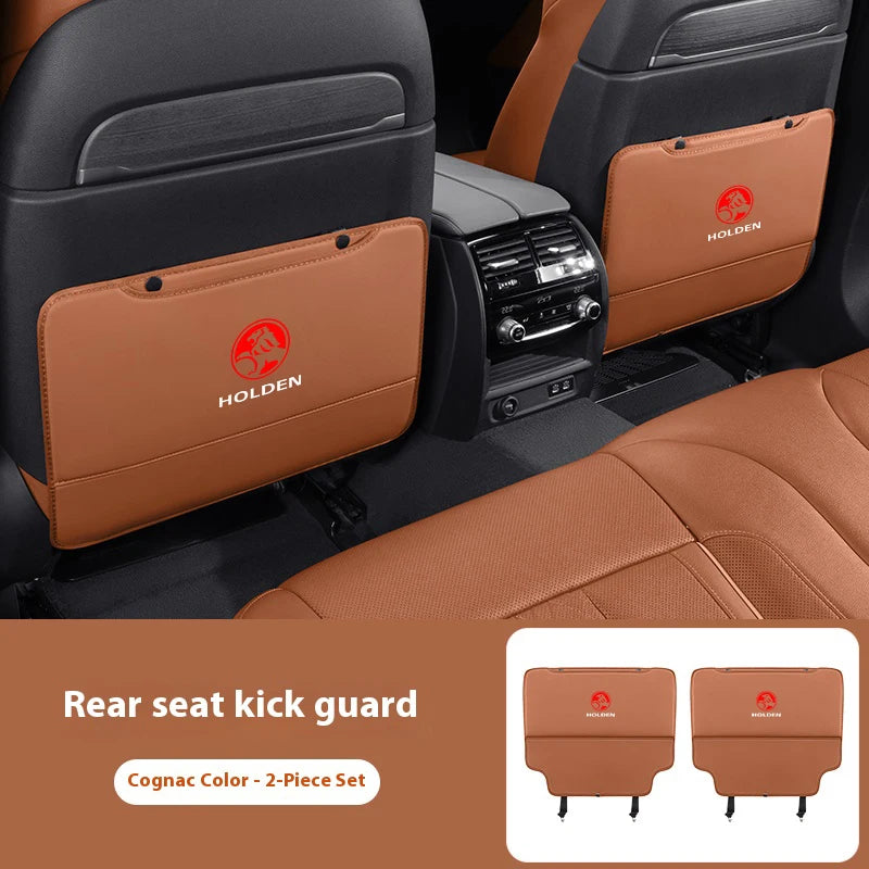 Car Seat Back Protection Anti-Kick Pad Rear Seat Storage Bag For Holden Commodore Monaro Trailblazer Badge Emblem Colorado
